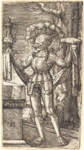 Ridder in Harnas met Brood en Wijn door Albrecht Altdorfer