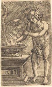 Mucius Scaevola door Albrecht Altdorfer