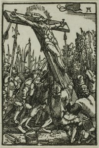 Het oprichten van het kruis, uit De val en verlossing van de mens