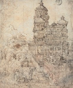 Susanna in haar bad, 1526 door Albrecht Altdorfer