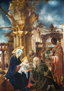 De aanbidding van de wijzen, ca. 1535 door Albrecht Altdorfer