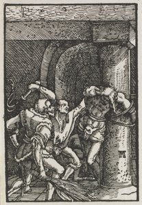 De val en verlossing van de mens: Geseling van Christus door Albrecht Altdorfer