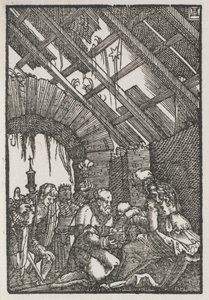 De Val en Verlossing van de Mens: De Aanbidding door de Wijzen door Albrecht Altdorfer