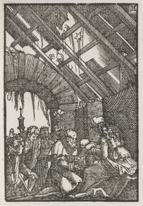 De Val en Verlossing van de Mens: De Aanbidding der Wijzen, ca. 1515 door Albrecht Altdorfer