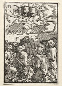 De val en verlossing van de mens: De hemelvaart door Albrecht Altdorfer