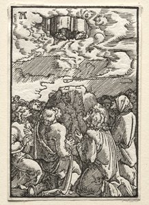 De val en verlossing van de mens: De hemelvaart door Albrecht Altdorfer