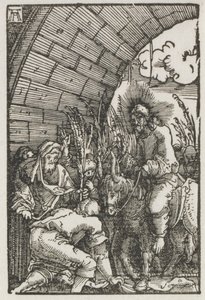 De Val en Verlossing van de Mens: De Intocht in Jeruzalem, ca. 1515 door Albrecht Altdorfer