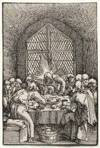 De Val en Verlossing van de Mens: Het Laatste Avondmaal door Albrecht Altdorfer