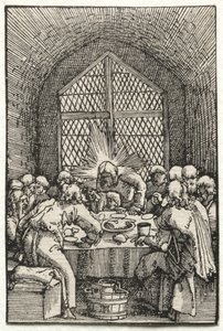 De val en verlossing van de mens: Het Laatste Avondmaal, c. 1515 door Albrecht Altdorfer