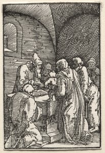 De val en verlossing van de mens: De presentatie van Christus in de tempel door Albrecht Altdorfer