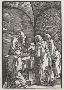 De Val en Verlossing van de Mens: De Presentatie van Christus in de Tempel door Albrecht Altdorfer