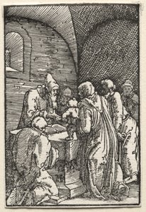 De Val en Verlossing van de Mens: De Presentatie van Christus in de Tempel, c. 1515 door Albrecht Altdorfer