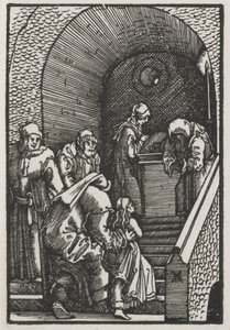 De Val en Verlossing van de Mens: De Presentatie van de Maagd in de Tempel door Albrecht Altdorfer