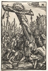 De Val en Verlossing van de Mens: Het Oprichten van het Kruis door Albrecht Altdorfer