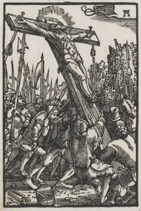 De Val en Verlossing van de Mens: Het Opheffen van het Kruis door Albrecht Altdorfer