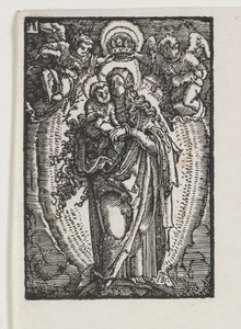 De Val en Verlossing van de Mens: De Maagd als Koningin van de Hemel, ca. 1513 door Albrecht Altdorfer