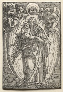 De Val en Verlossing van de Mens: De Maagd als Koningin van de Hemel, ca. 1515 door Albrecht Altdorfer