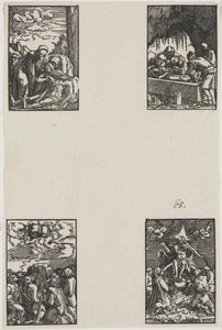 De val en verlossing van de mens door Albrecht Altdorfer
