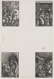 De val en verlossing van de mens door Albrecht Altdorfer