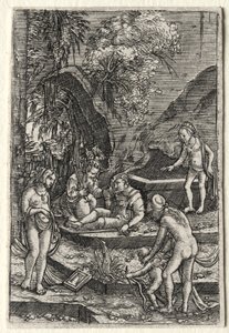 Het oordeel van Paris door Albrecht Altdorfer