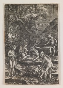 Het oordeel van Parijs door Albrecht Altdorfer