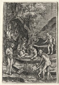 Het oordeel van Paris, 1511 door Albrecht Altdorfer