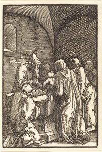 De Presentatie van Christus in de Tempel door Albrecht Altdorfer