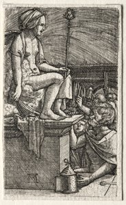 De Romeinse courtisane of De wraak van de tovenaar Virgil door Albrecht Altdorfer