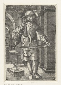 Vioolspeler door Albrecht Altdorfer