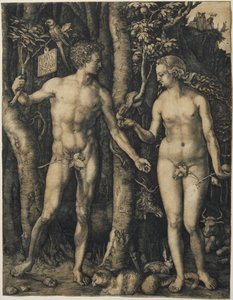 Adam en Eva door Albrecht Dürer
