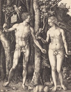 Adam en Eva, 1504 door Albrecht Dürer