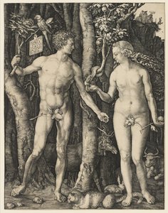Adam en Eva, 1504 door Albrecht Dürer
