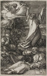 Agonie in de tuin, uit De gegraveerde passie door Albrecht Dürer