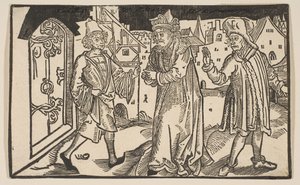 Andria, uit De Komedie van Terence door Albrecht Dürer