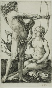 Apollo en Diana door Albrecht Dürer
