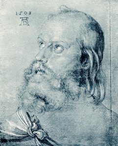 Apostel hoofd door Albrecht Dürer