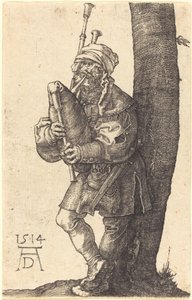 Doedelzakspeler door Albrecht Dürer