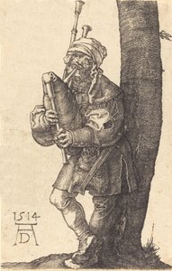 Doedelzakspeler door Albrecht Dürer
