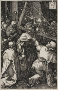 Het Dragen van het Kruis, uit De Gegraveerde Passie door Albrecht Dürer