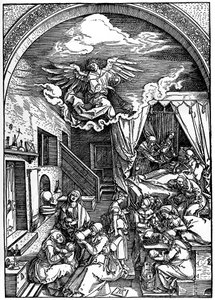 Geboorte van de Maagd, 1502-1505 door Albrecht Dürer