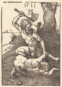 Kaïn doodt Abel, 1511 door Albrecht Dürer
