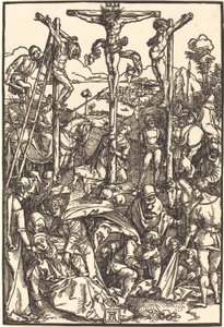 Golgota met de drie kruizen door Albrecht Dürer