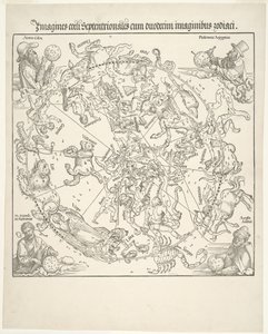 Hemelkaart van de noordelijke hemel (Imagines coeli septentrionalis) door Albrecht Dürer