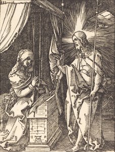 Christus Verschijnt aan Zijn Moeder door Albrecht Dürer