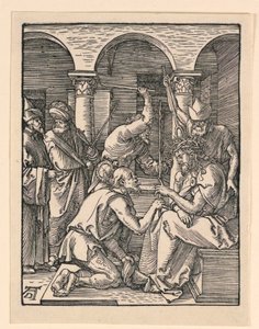 Christus Gekroond met Doornen, uit De Kleine Passie Serie door Albrecht Dürer