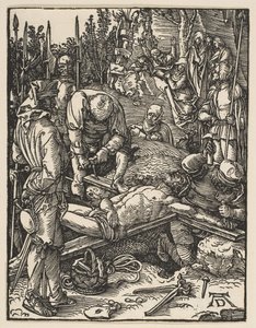 Christus aan het Kruis Genageld, uit De Kleine Passie, ca. 1509 door Albrecht Dürer