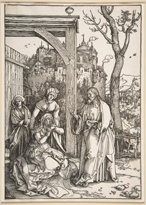 Christus Neemt Afscheid van Zijn Moeder, uit Het Leven van de Maagd, ca. 1504