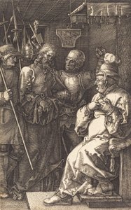 Christus voor Kajafas, 1512 door Albrecht Dürer