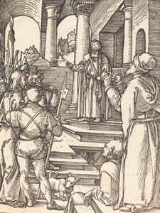 Christus voor Pilatus, waarschijnlijk ca. 1509-1510 door Albrecht Dürer