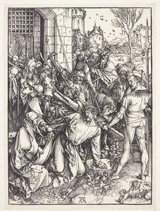 Christus draagt het kruis door Albrecht Dürer
